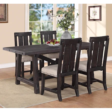 5-Piece Rectangular Dining Table Set